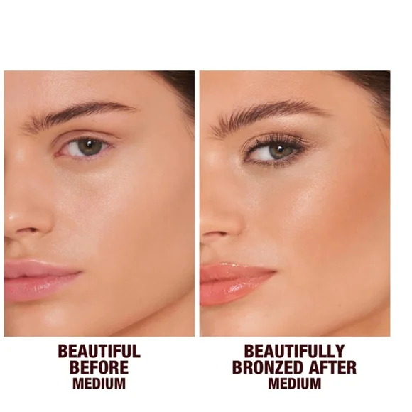 NIB $58 Charlotte Tilbury Beautiful Skin Sun-Kissed Glow Cream Bronzer #2 Medium - Picture 5 of 10